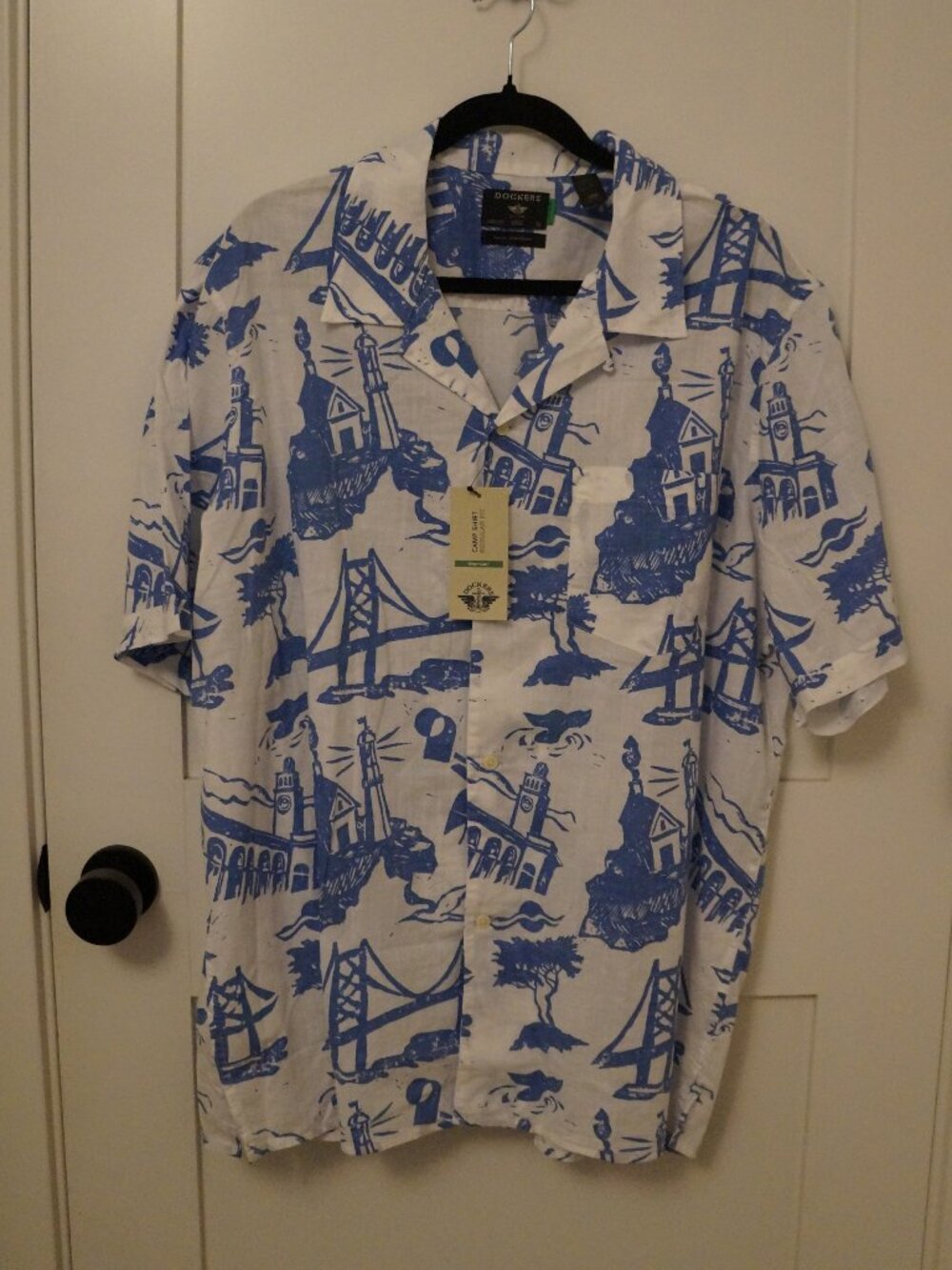 Dockers Men's Resort Short Sleeve Camp Shirt